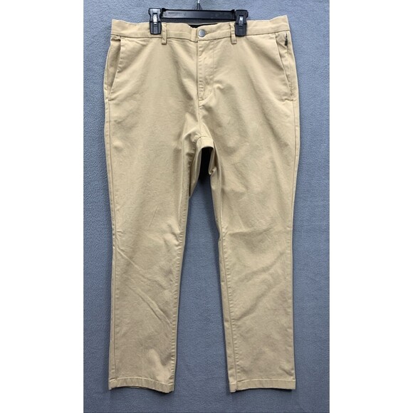 Old Navy Mens Ultimate Tech Khaki Pants Slim Built In Flex Business Career 36X30 - Picture 1 of 14